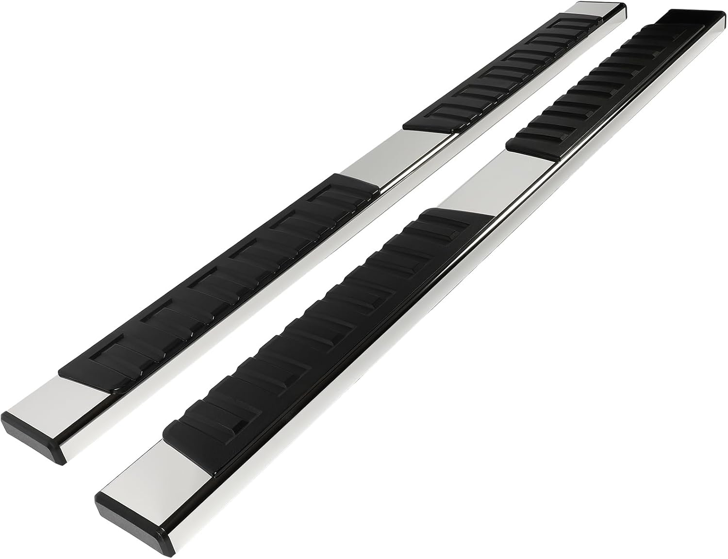 OCPTY Pair Running Board Nerf Bar Compatible for 2019-2023 for Ram 1500 Crew Cab (4 Full-Size Doors) Rocker Slider Side Steps, 6.4 Inches Silver Running Boards& Steps Step Bars