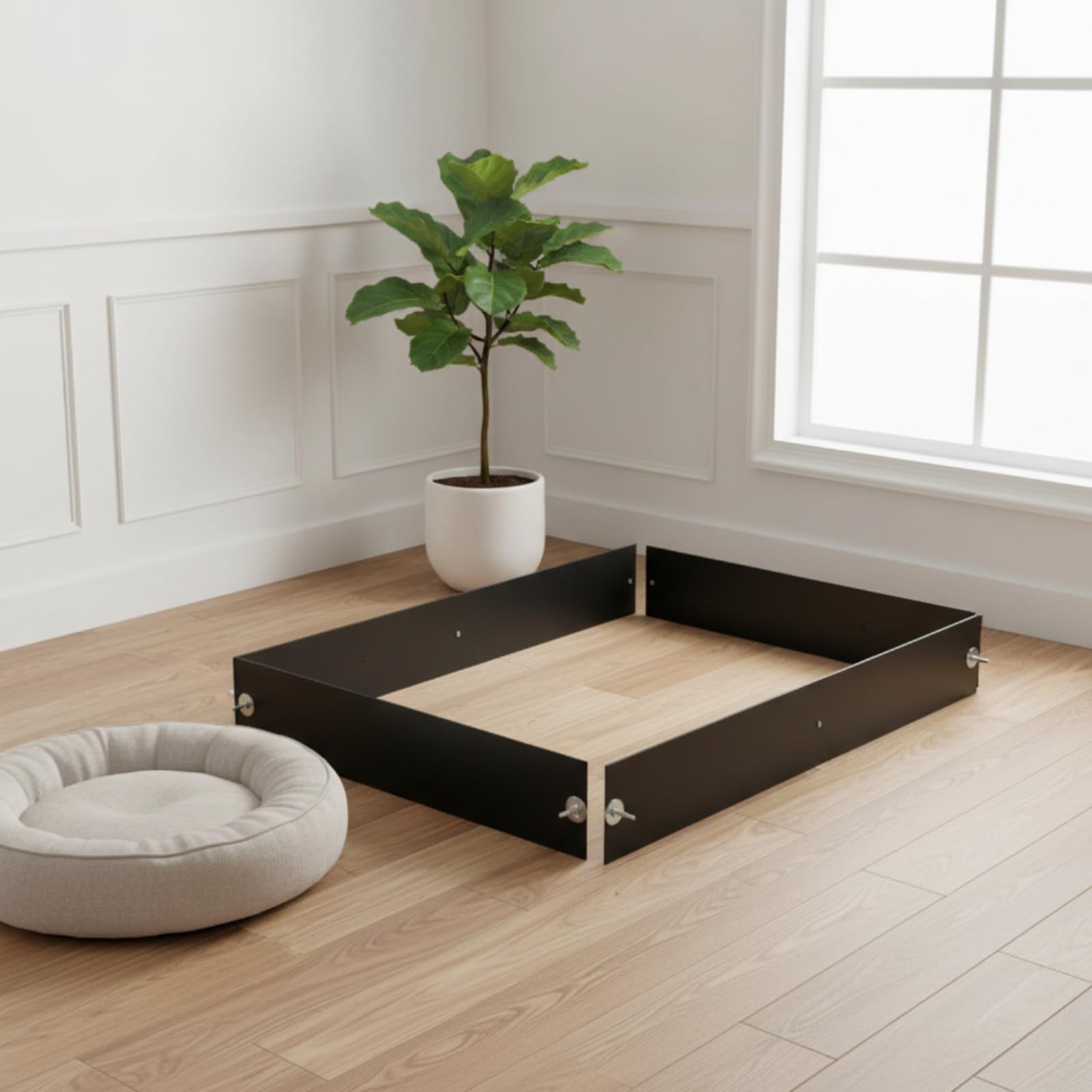 Welpengitter Modular Haustiergehege Freistehend Welpenschutzgitter für Welpenaufzucht