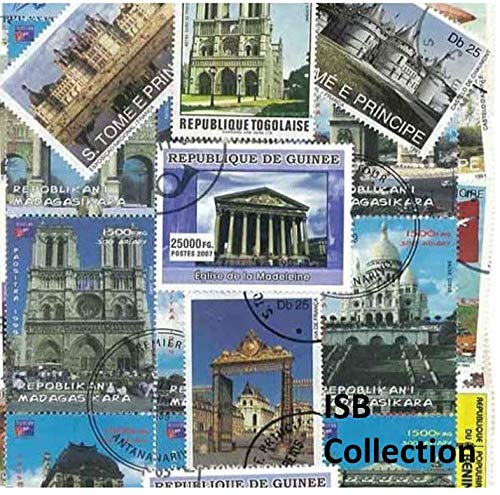 Monuments Français 50 timbres de collection différents