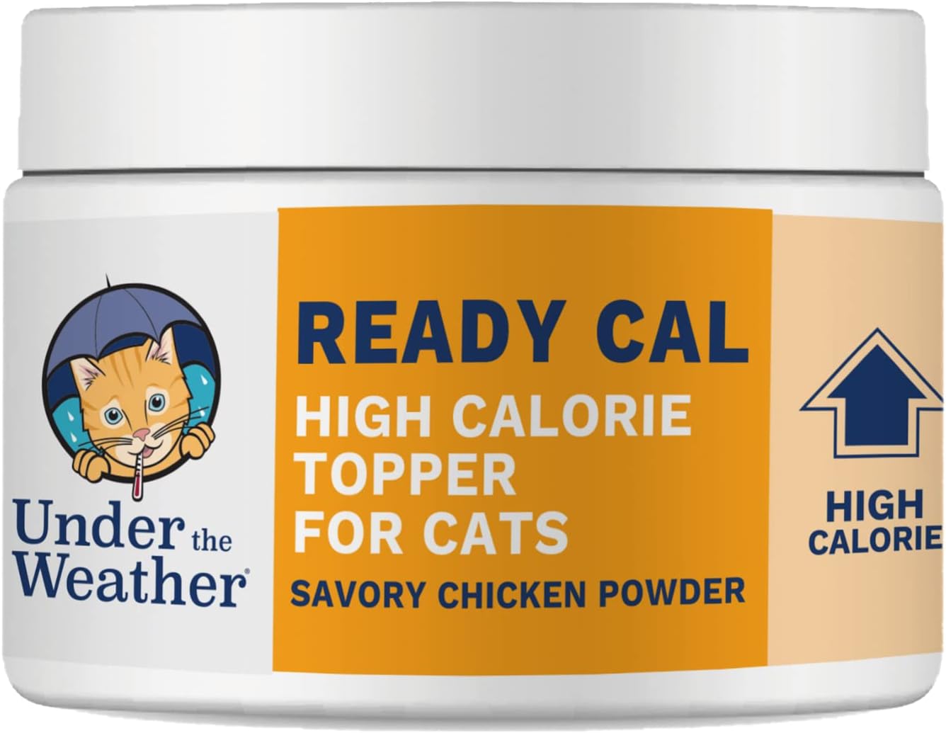 Under the WeatherReady Cal Powder for Cats | High-Calorie, Weight Gainer, Appetite Stimulant, Energy Booster Pet Suppliment | 20 Scoops (Scoop Included)