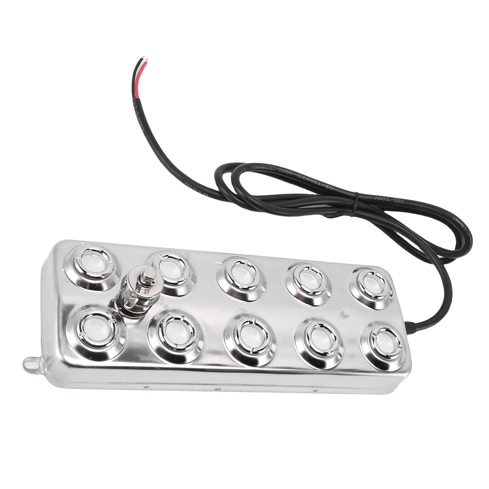SEAFRONT Nebulizador Ultrasónico de Acero Inoxidable 304, 10 Boquillas, 350 W, 7 L, Salida H, Fuente de Alimentación IP67 para Invernadero, Estanque, Terrario, Fuente, Decoración de Halloween