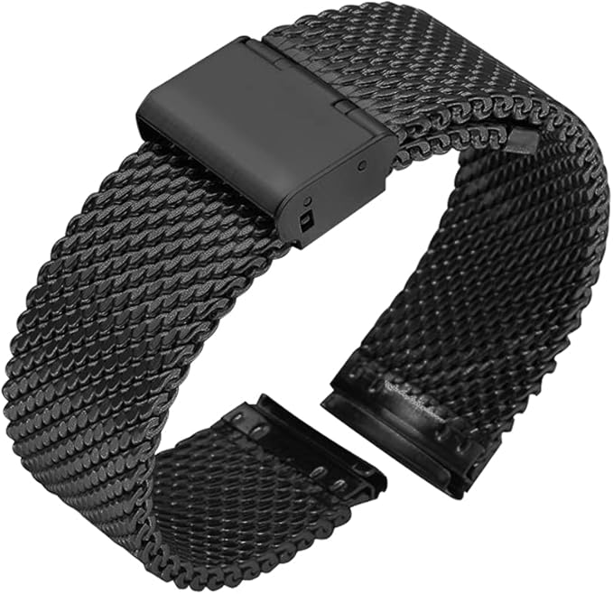 Cinturino Regolabile 22mm Cinturino Orologio Gomma - Compatibile 22-26mm Con Fibbia Acciaio Bracciale Orologio Uomo Donna - Foto 3