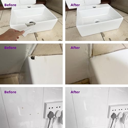 Miniatura 2 de Kit de reparación de tina blanca, kit de reparación de fregadero de porcelana, unión firme de virutas y grietas en porcelana, cerámica, esmalte,