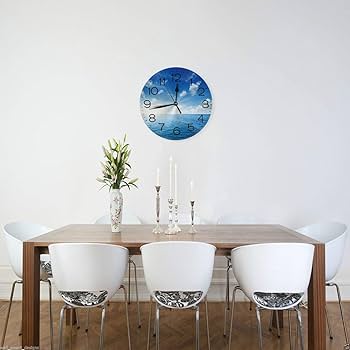 海と砂浜の掛け時計 直径約25cm Amazon.co.jp: 海柄 青空柄 海 青空 空柄 空 掛け時計 壁掛け