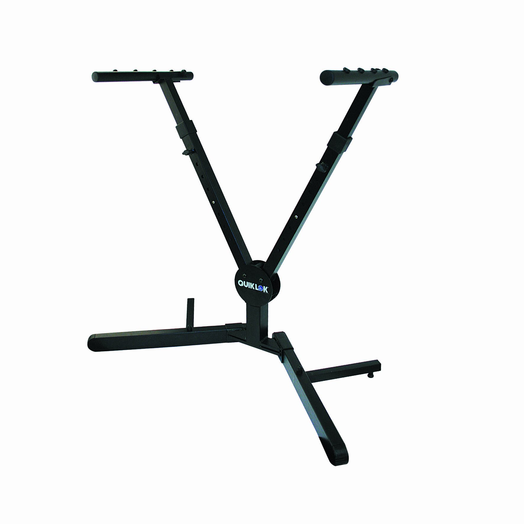Y-Shaped Single Tier Height Adjustable Foldable Keyboard Stand - Black