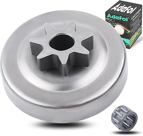 Adefol Piñón recto para motosierra Echo CS-3000 CS-300 CS-301 CS-305 CS-306 CS-330 CS-306 CS-306, tambor de embrague + cojinete de aguja Reemplazar