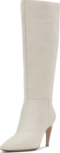 Vince Camuto Brigitte Extra Wide Calf Knee High Boot, Bone Extra Wide Calf, W 10