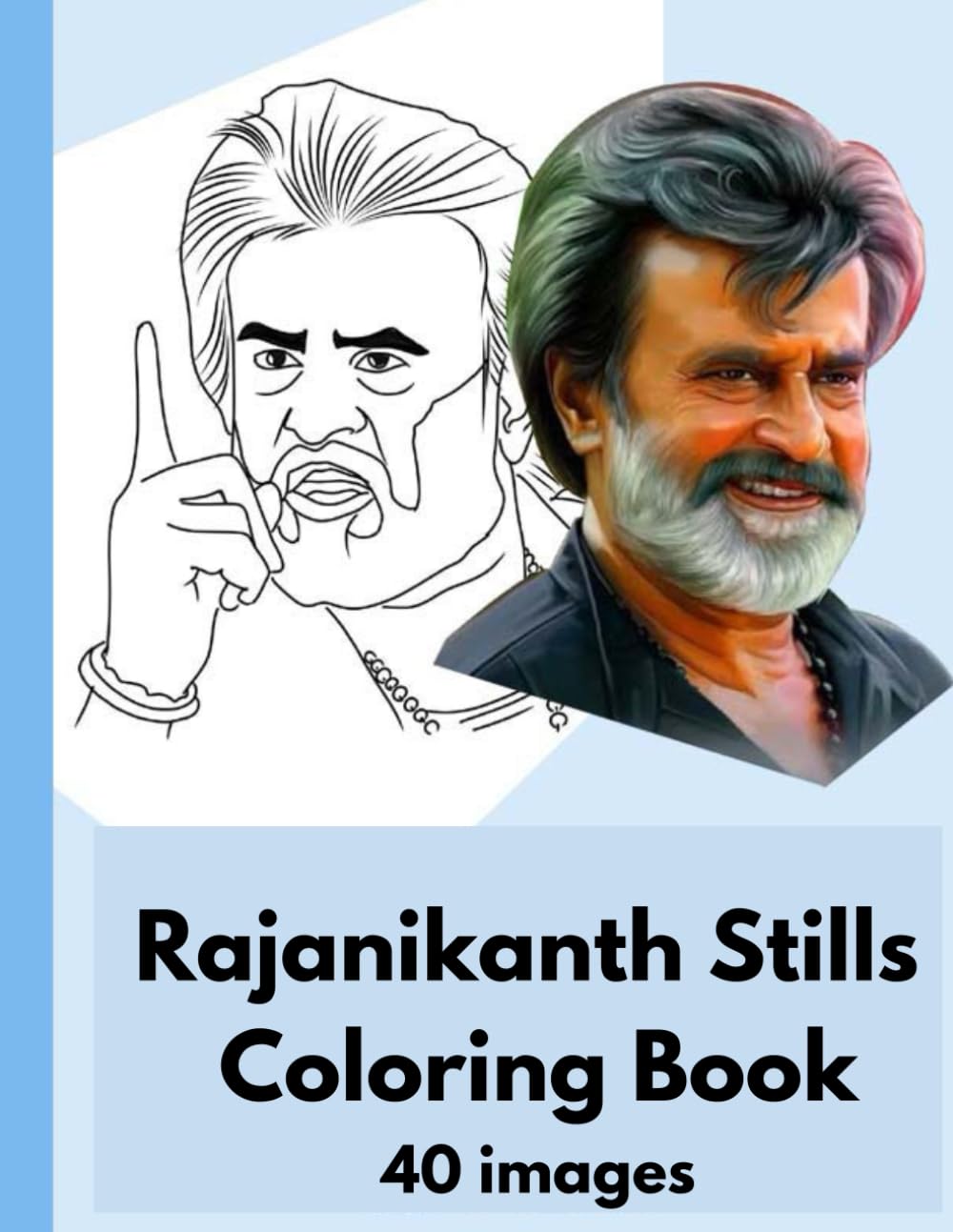 Rajinikanth stills coloring book: 40 images