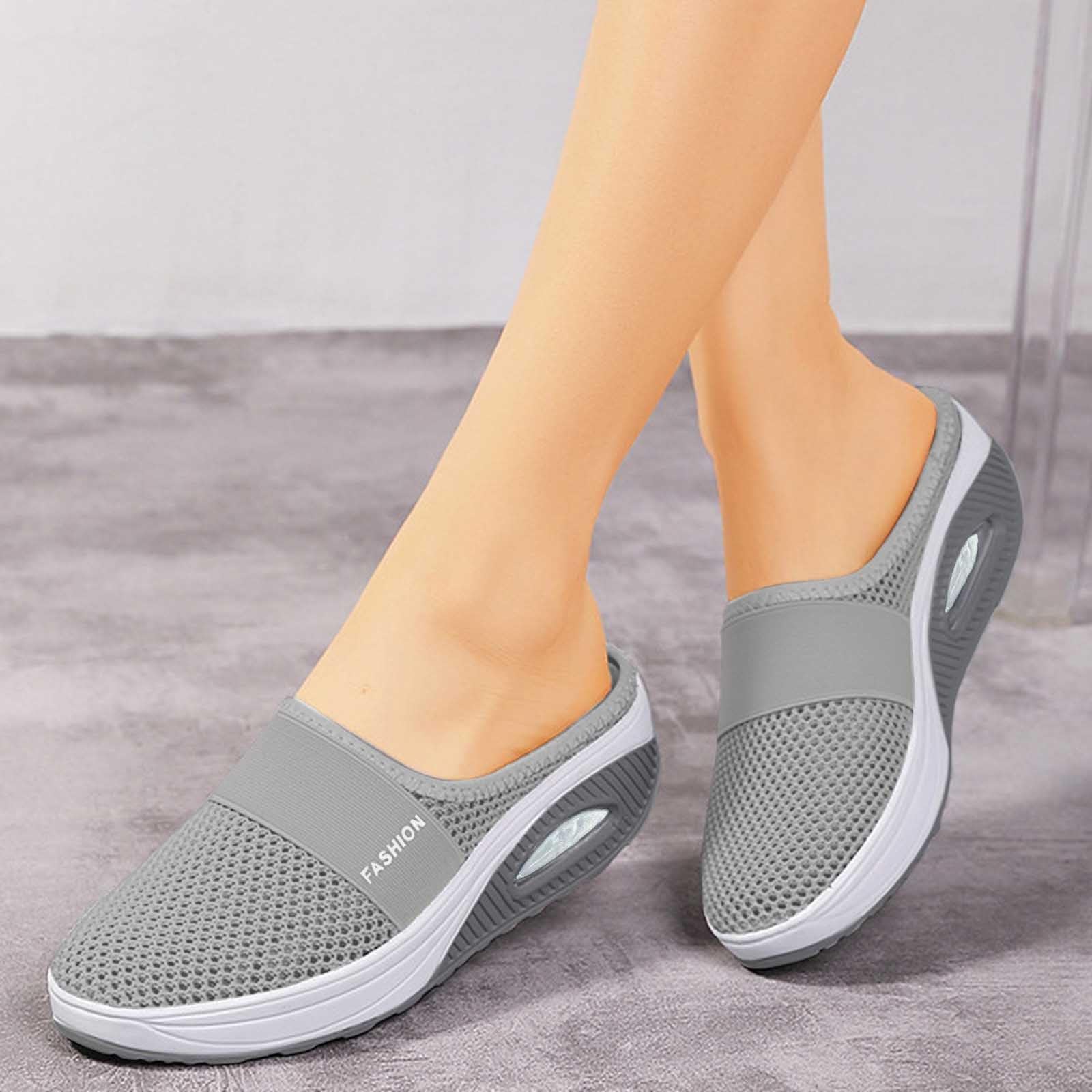 Scarpe Ortopediche Donna - Traspirante Ciabatte Donna Estive Comodi Elasticità Scarpe In Rete Ortopediche Donna Estive Leggeri Camminata Sneakers Con Cuscino D'Aria