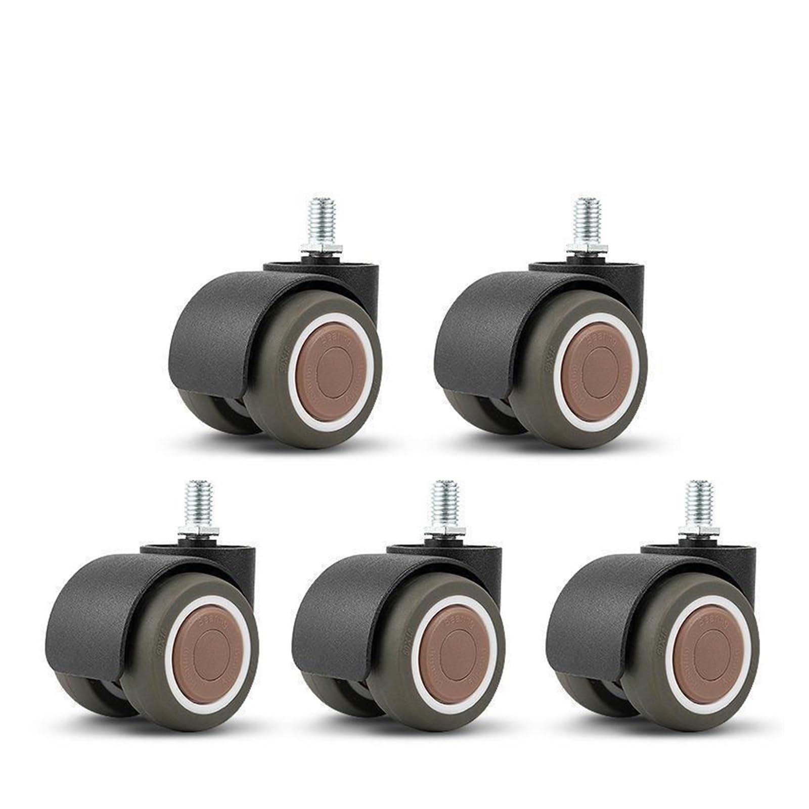 MXXDMOPD 5 Pieces/2 inches Office Swivel Chair Wheels Computer Universal Gaming casters boss Accessories(10x15mm)