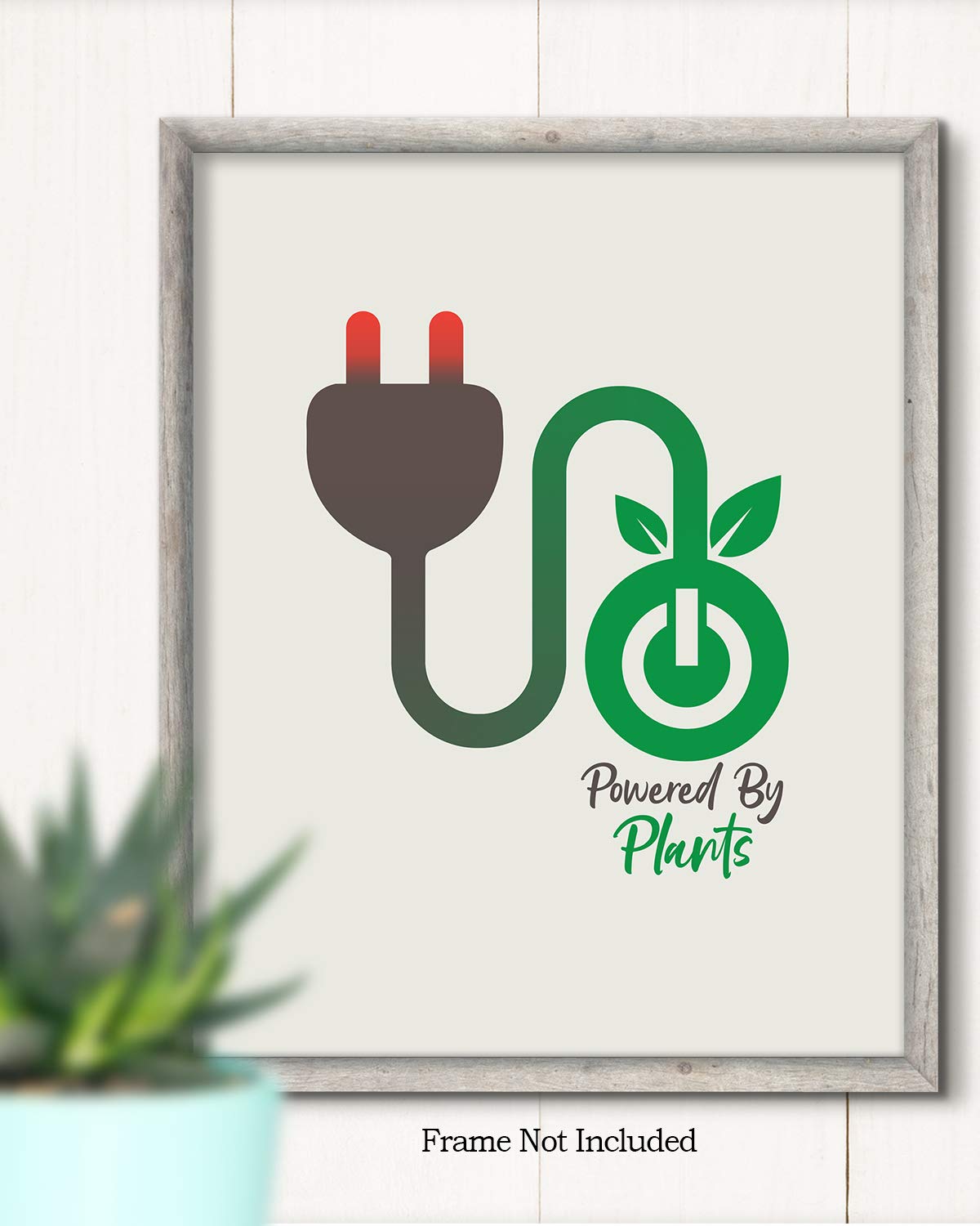 Govivo Vegan Food Wall Decor - Kitchen Wall Decor - Great Gift For Vegetarians, Vegans And Plant-based Eaters - 11x14 Unframed Print