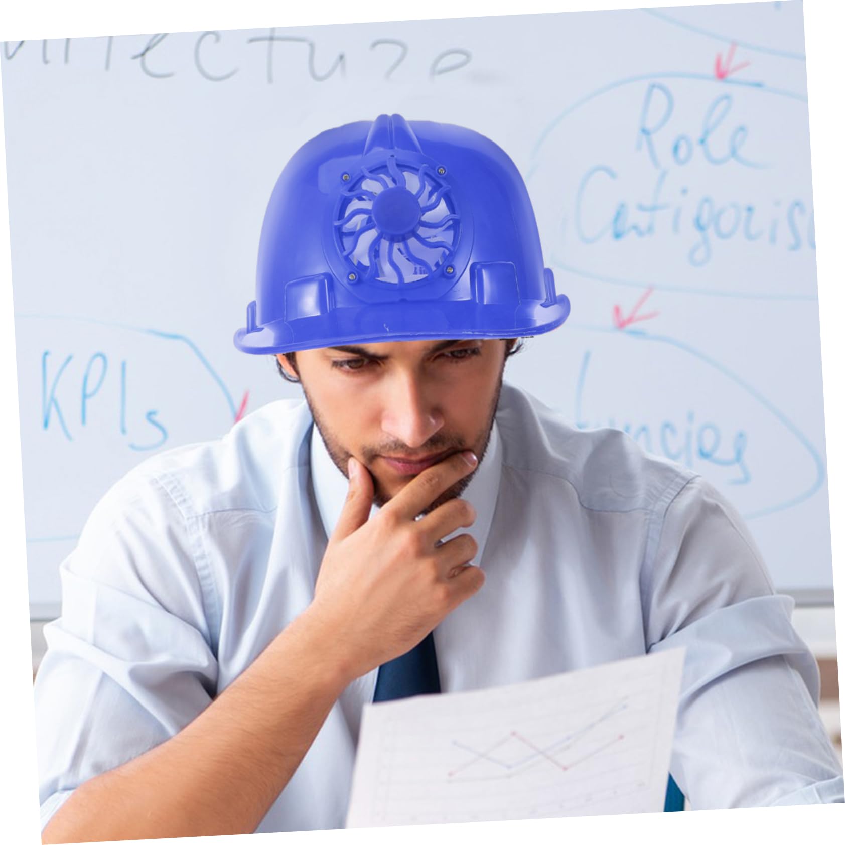 ARTIBETTER Casco protección Solar Sombrero de construcción Sombrero antideslumbrante Sombrero de Seguridad para la construcción el plastico
