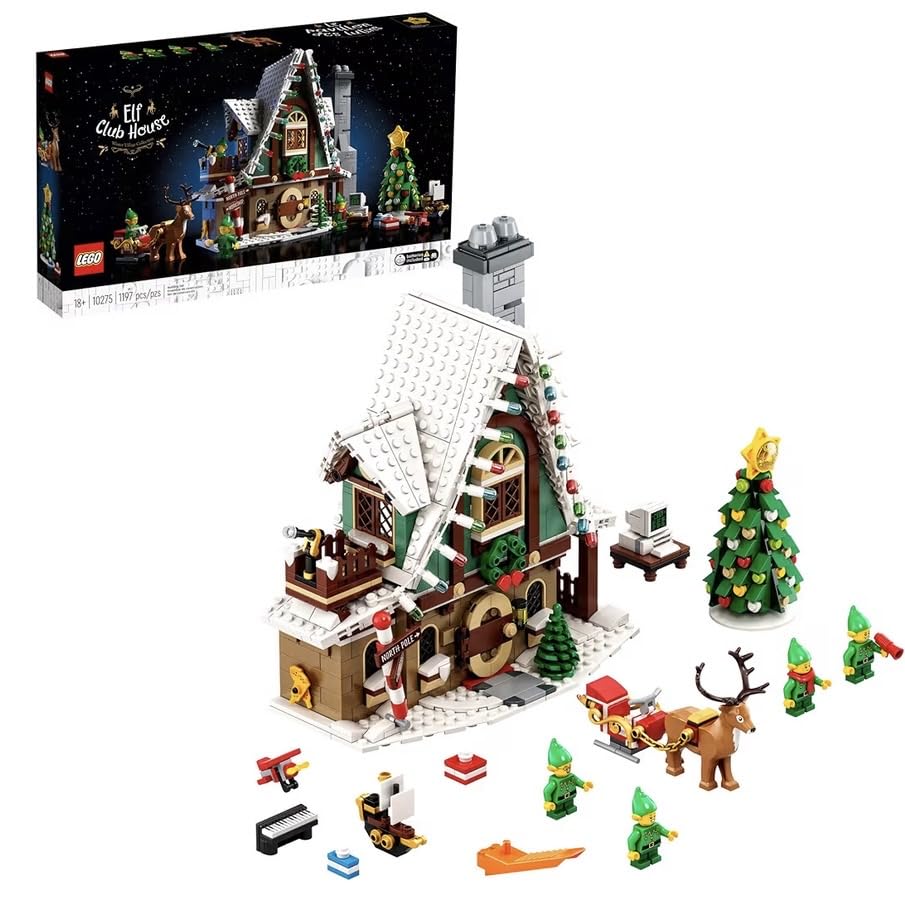 Amazon.co.jp: LEGO 10275 エルフクラブハウス クリスマスキャビン 