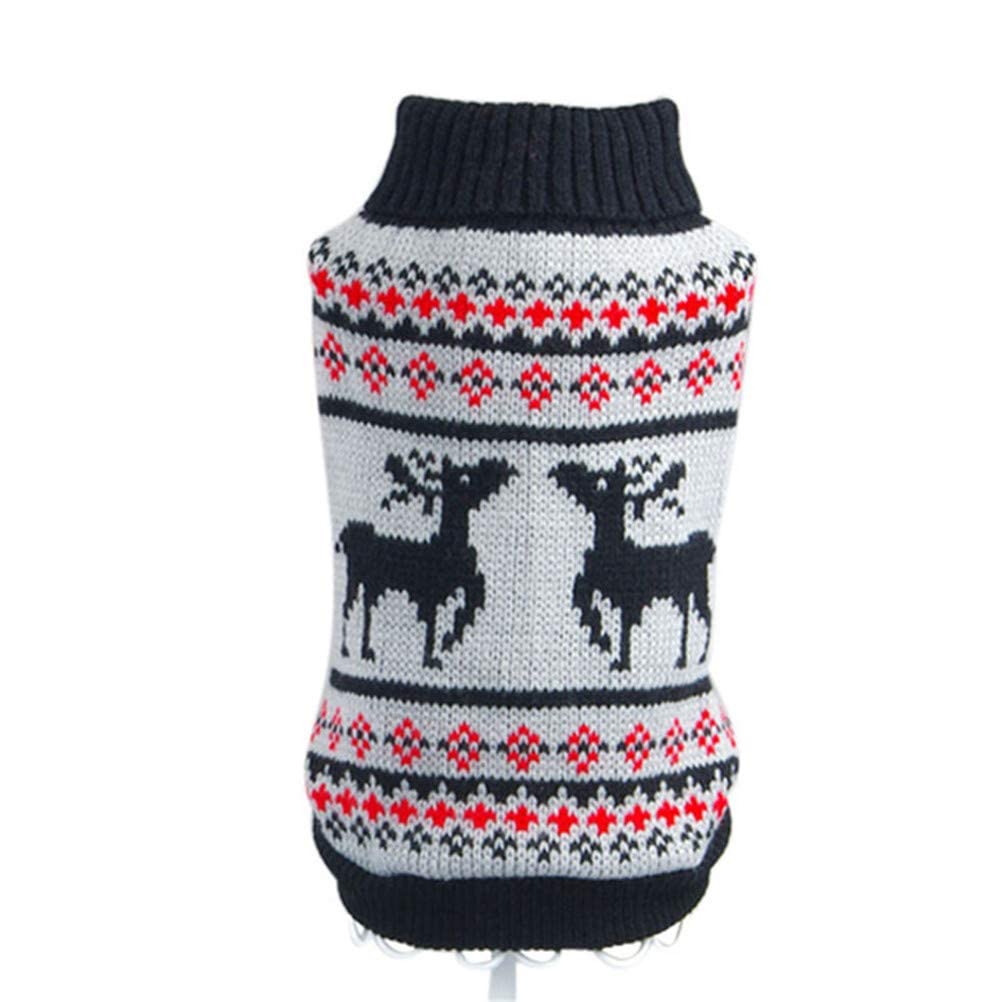 Pet Christmas Costumes Christmas Dog Clothes Winter Warm Printed