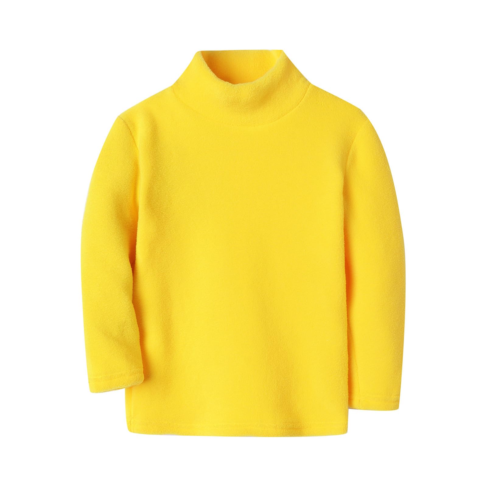 Mud Kingdom Kids Fleece Shirts High Collar Soft Tops Unisex