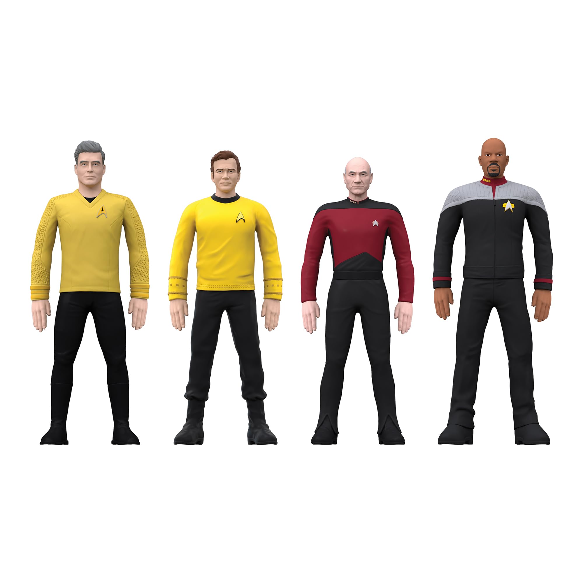 Amazon.com: FleXfigs: Star Trek Captains - 4 Character Pack