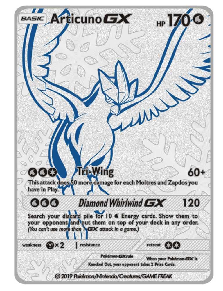 Buy WESE Limited Edition Articuno Pokemon Cards VmaxPokemon Toys