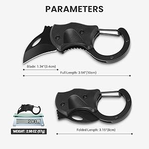 FUNBRO Small Pocket Knife Gift for Men, Keychain Box Cutter with 1.34inch Blade, Mini Folding Knives EDC Gadgets for Everyday Carry, Stocking Stuffers Gift for Adults Men Him