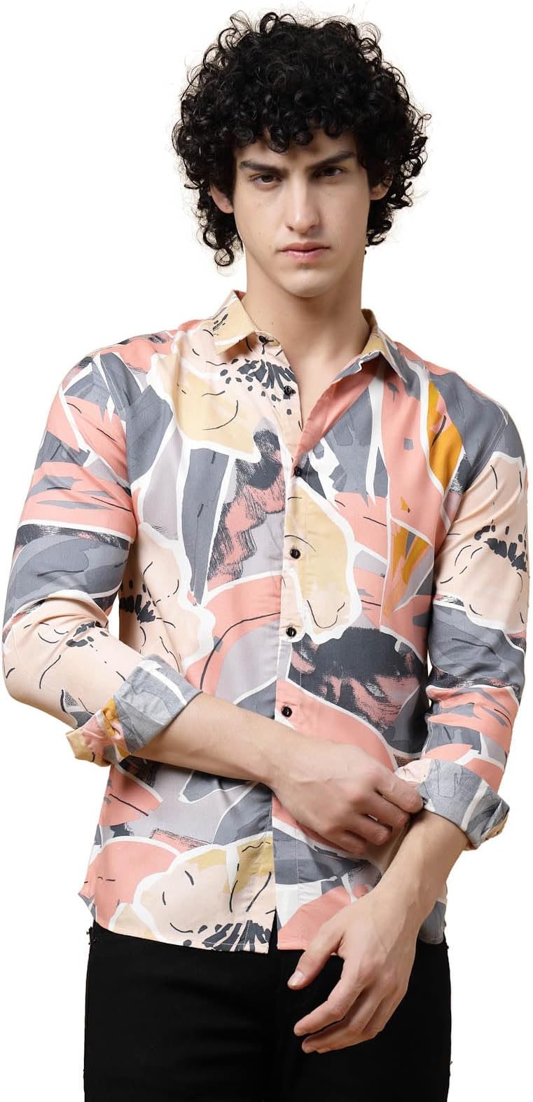 Rigo Rayon Printed Shirts for Men | Full Sleeves Hawaiian Regular Fit Men's Shirt | Casual Shirt | Beach | Party | Outing Wear Shirt for Boys and Men's