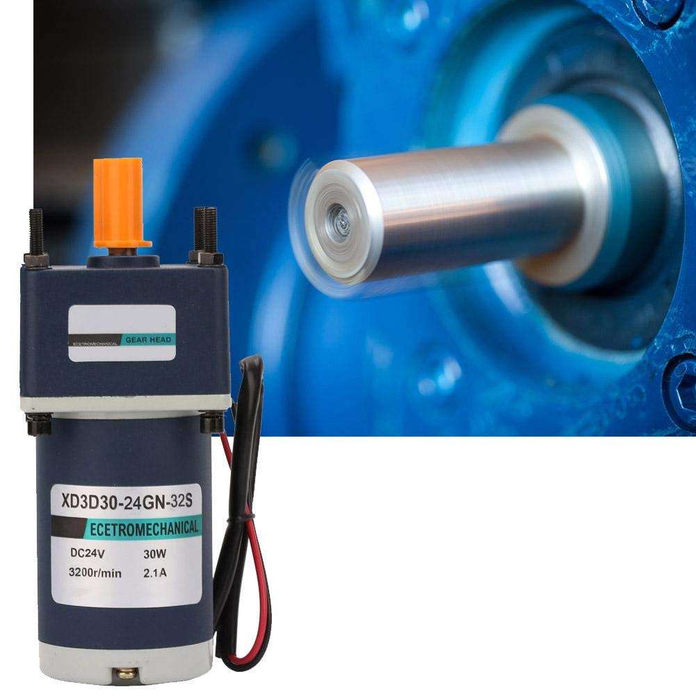 Motoriduttore a magnete permanente Motore di riduzione CC Velocità regolabile DC24V 30W XD3D30-24GN-32S(Reduction ratio 60, 50RPM)