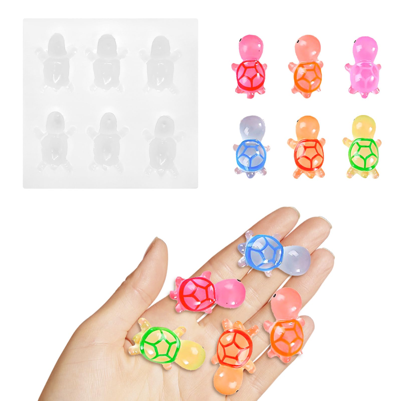 Moule En Silicone 3D En Forme De Tortue Pour La Fabrication De Pots De Fleurs En Résine Et Béton