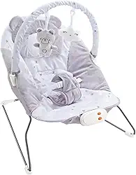 Cadeira Descanso Bebê Musical Polar Skyline Cinza Maxi Baby