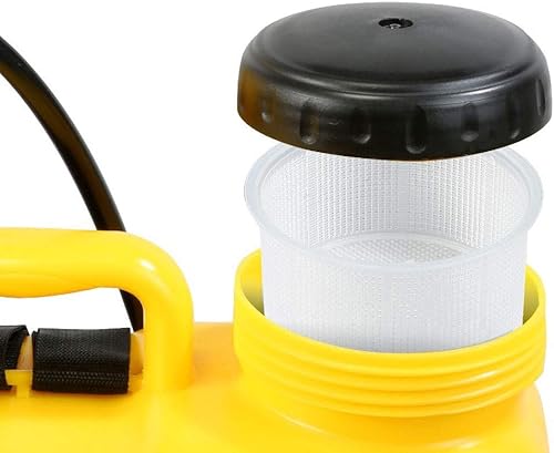 Miniatura 2 de Pulverizadores de 5 galones en césped y jardín con boquillas ajustables mochila manual pulverizador de bomba de mano, color amarillo