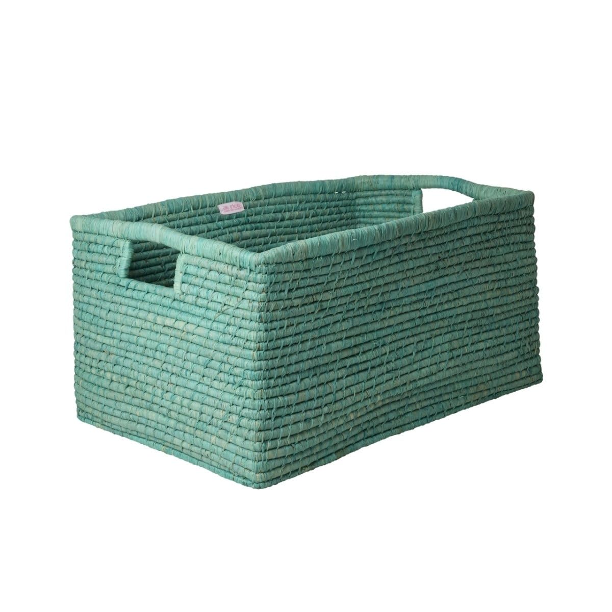 Handgefertigter Raffia Aufbewahrungskorb groß 60x40x30 cm | Naturmaterial Korb für Spielzeug, Decken, Kissen und Bücher, vielseitiger Ordnungshelfer