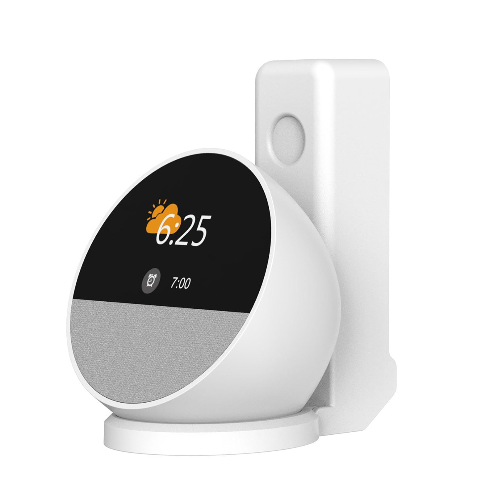 ELLENNE SUPPORTO DA MURO PER ALEXA ECHO SPOT 2024 DA PARETE NERO | SUPPORTO DA MURO PER ALEXA ECHO SPOT 2024 DA PARETE - SALVASPAZIO NASCONDERE CAVI - SENZA VITI - NERO