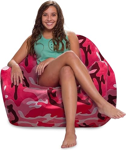 Miniatura 279 de Posh Creations Puf estructurado cómodo para jugar, leer y ver la televisión, Malibu Lounge, tela de lona para colorear, criaturas Criaturas de tela