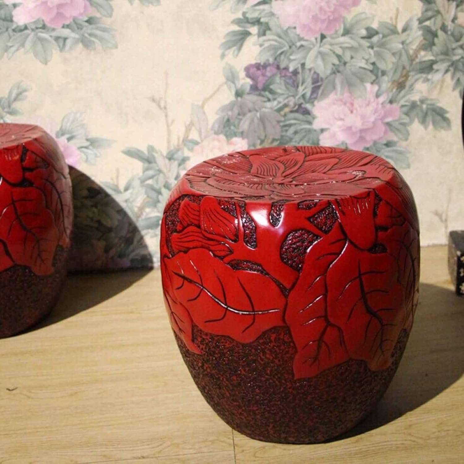 Decorative garden stools, Antique Crafts and Home Accessories, Hotel Club Tea House Low Stools, Flower Shadow Shoes Changing Stools.