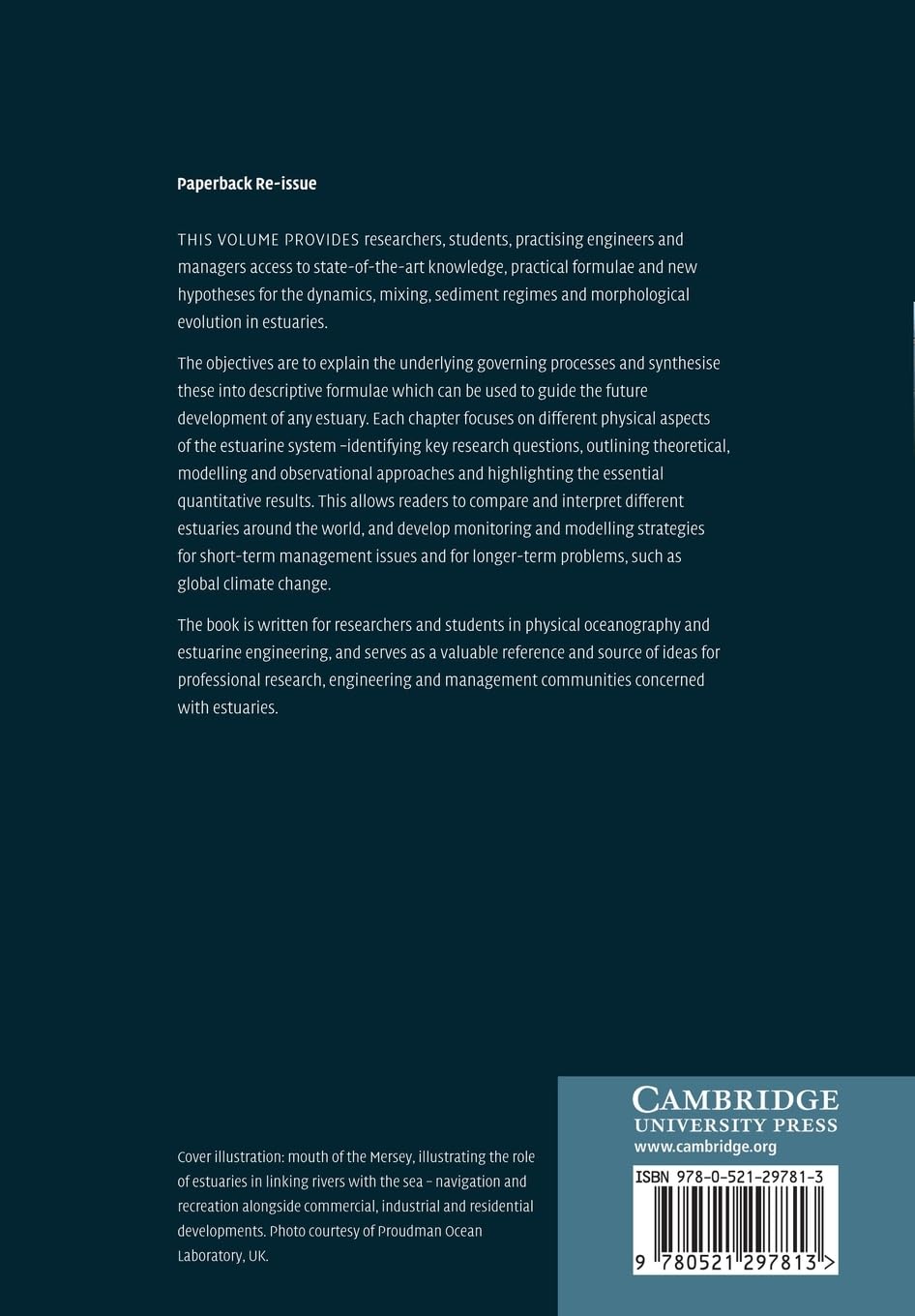 Estuaries: Dynamics, Mixing, Sedimentation and Morphology