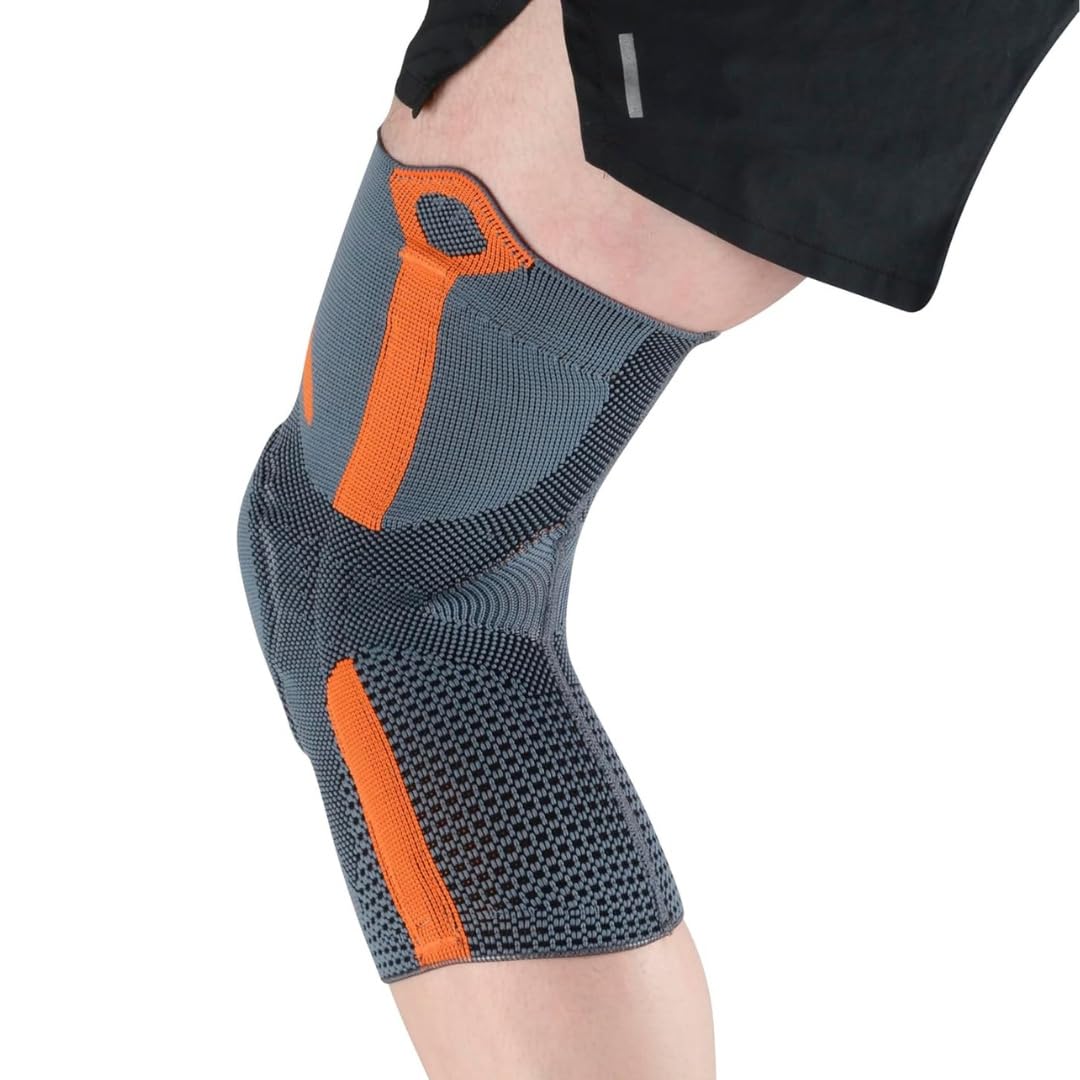 THUASNE SPORT - RODILLERA ROTULIANA REFORZADA - TENDINOPATÍA, INESTABILIDAD ROTULIANA LEVE - TEJIDO COMPRESIVO - ÍNDICE DE SUJECIÓN 3/5 - DISPOSITIVO MÉDICO CE