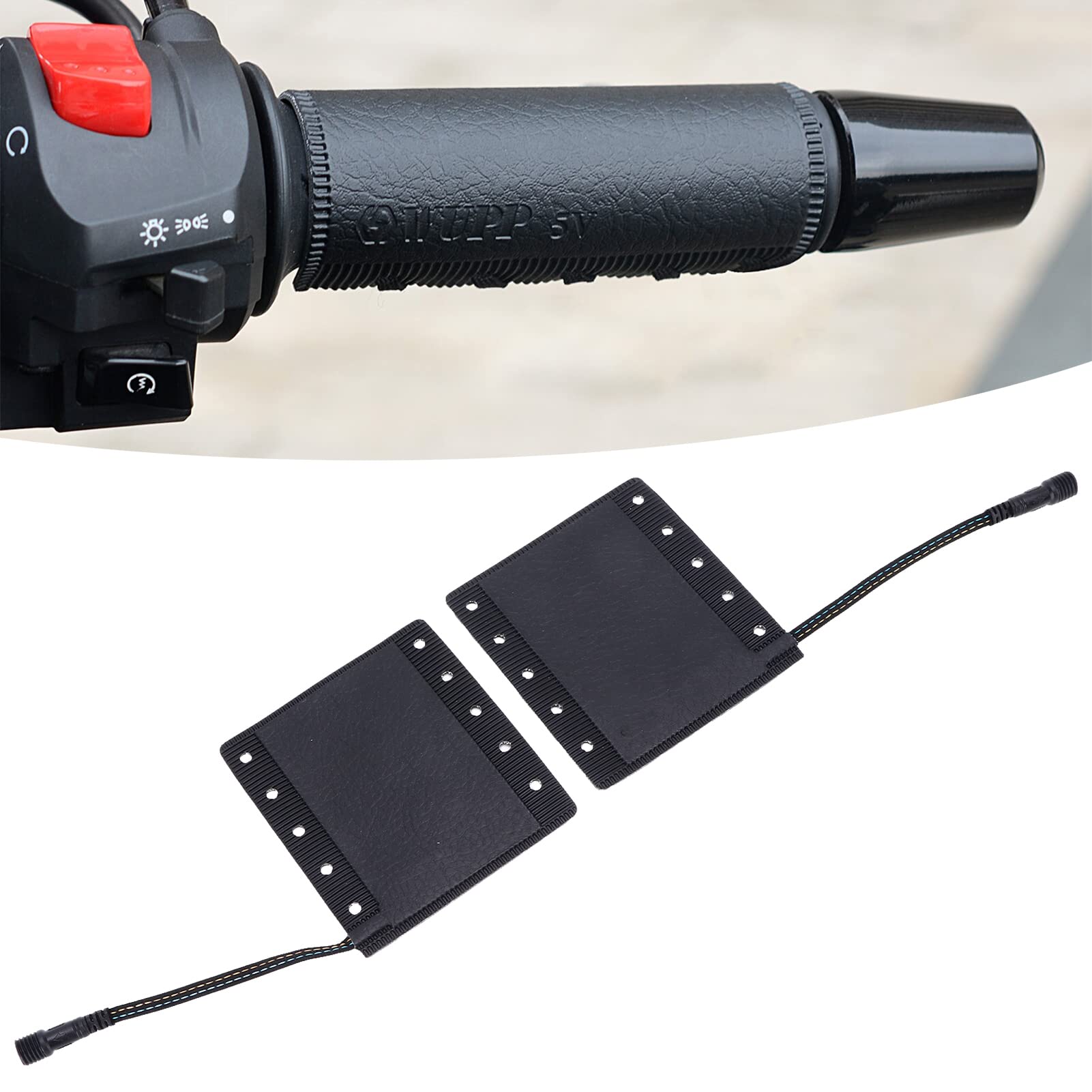 Manopole riscaldate per moto Scaldamani invernali Smart Switch a tre velocità IP67 Impermeabile antiscivolo Ricarica USB per la guida con tempo freddo