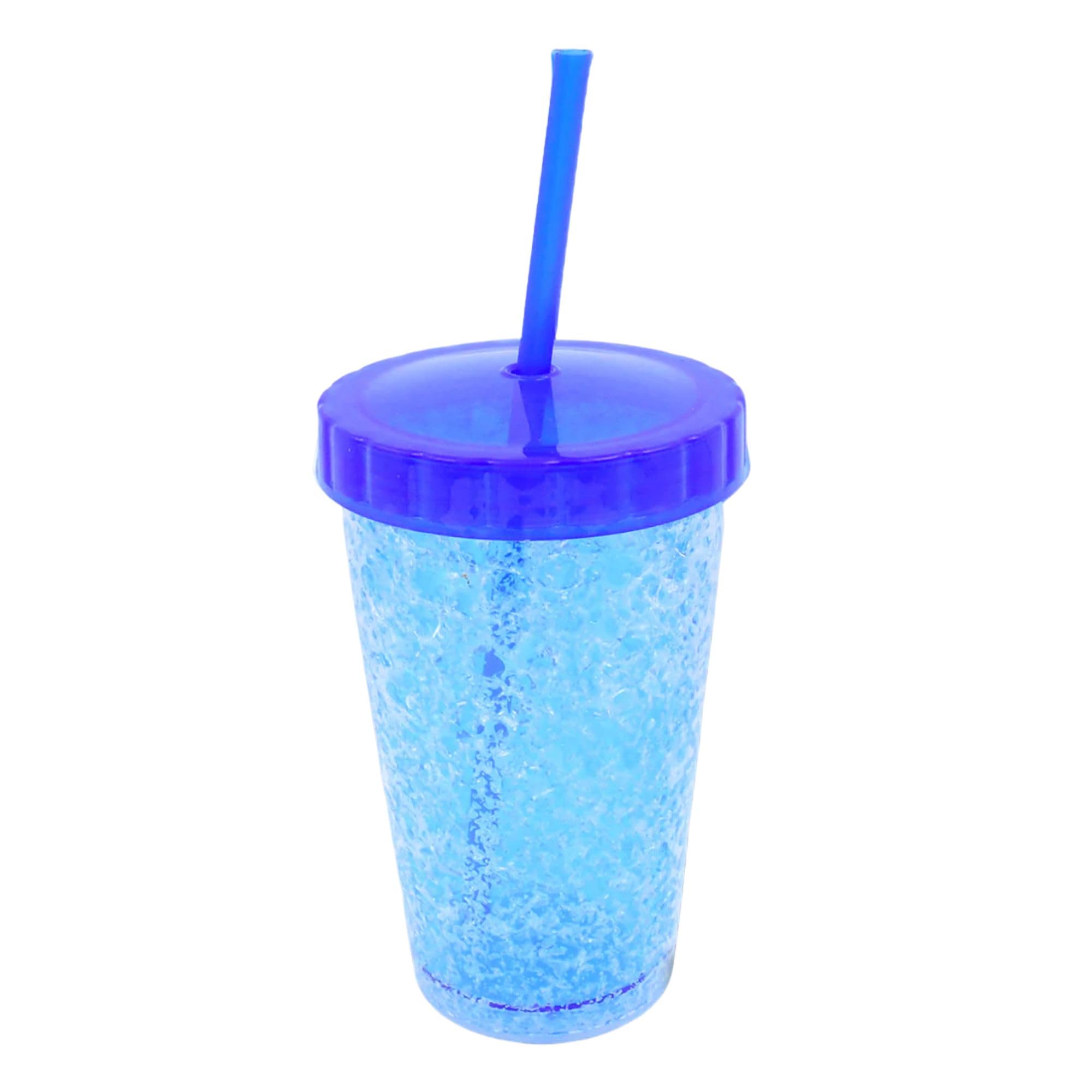 Plastic Reusable Sipper Tumbler with Lid and Straw (1 Pc / 500 ML/Mix Color / 1 Pc)-picture-13