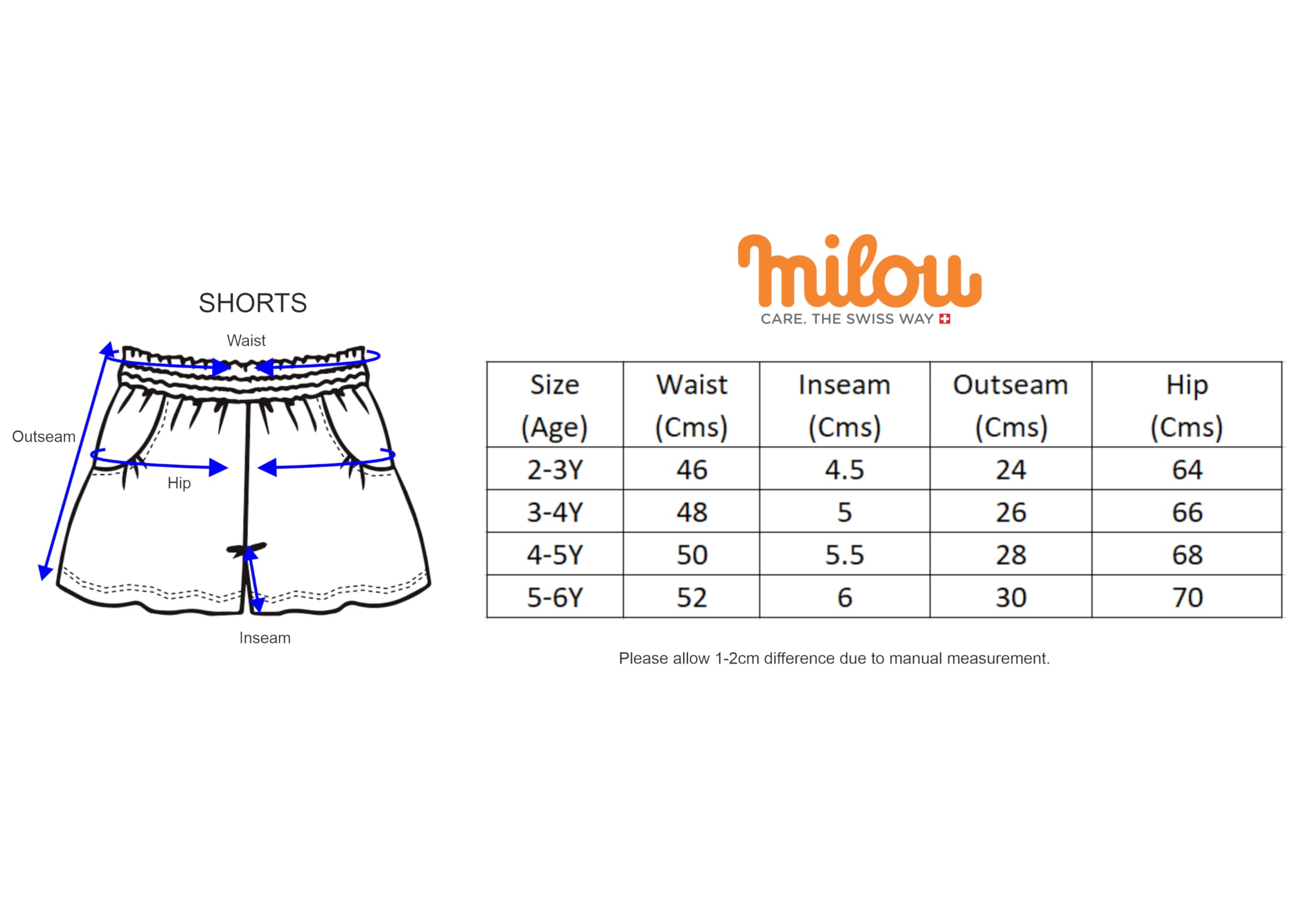 Milou Cotton Broad Striped Bio Washed Shorts - Multicolor - Image 6 thumbnail