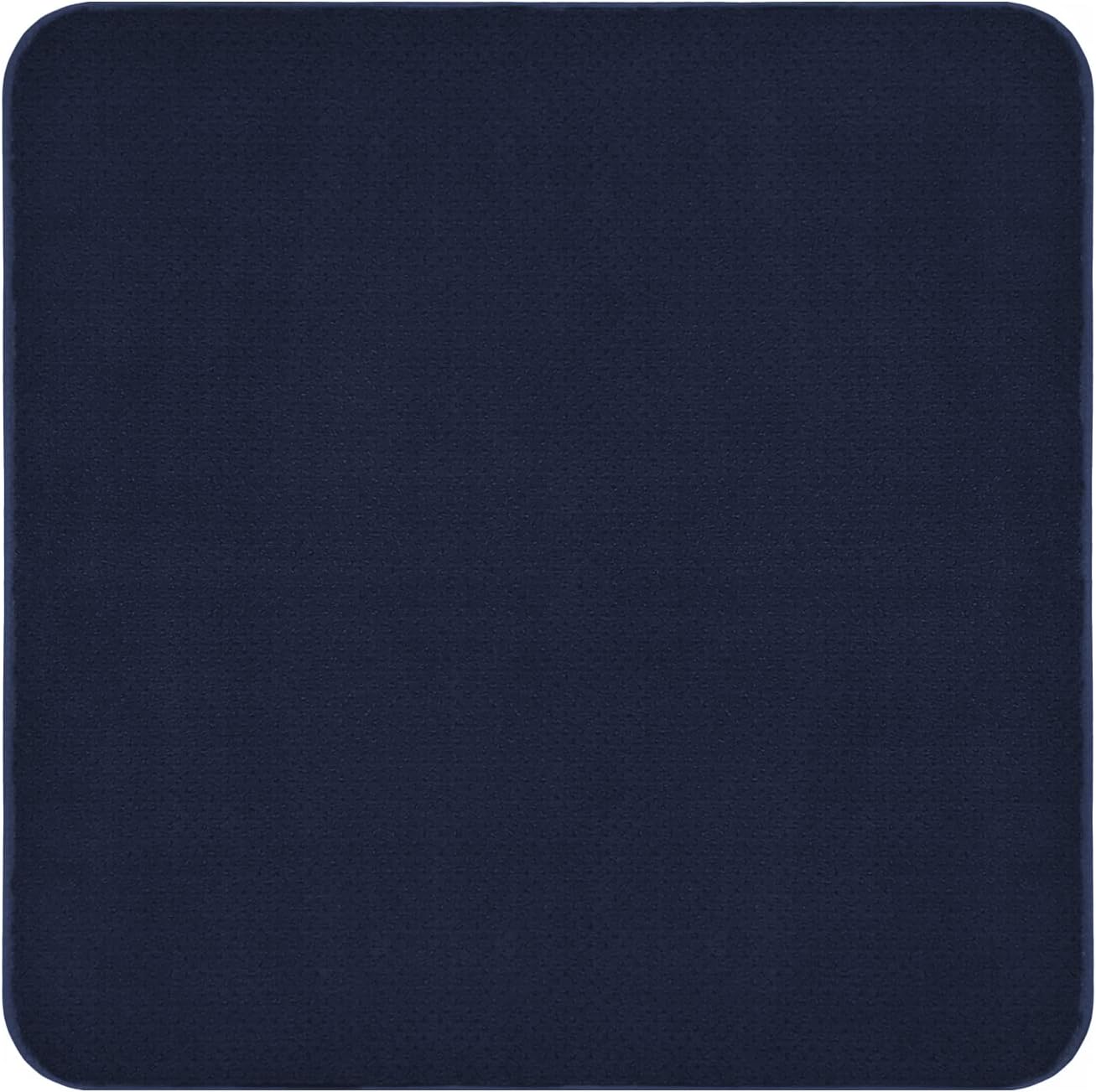 House, Home and More Alfombra antideslizante para interiores, color azul marino, 3 pies x 3 pies