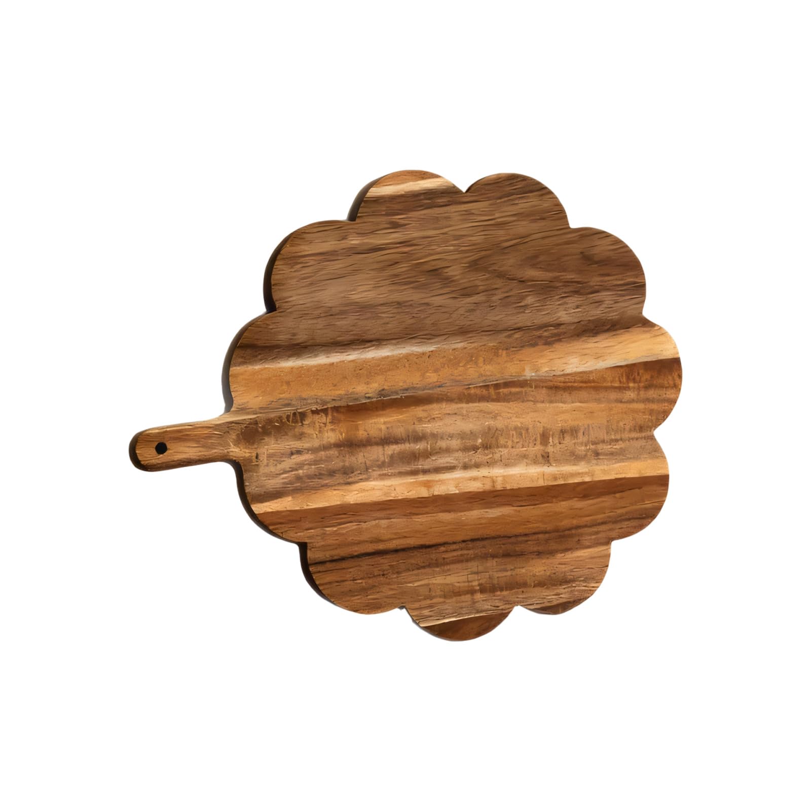 PANGBOER Wooden Cutting Board with Intricate Handle Design Perfect for Kitchen and Serving Chopping for Pizza Chopping with Handle