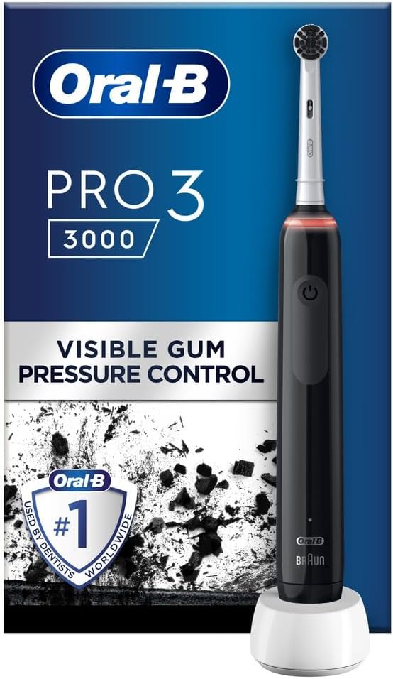 Oral B Pro 3 Black Charcoal Electric Toothbrush
