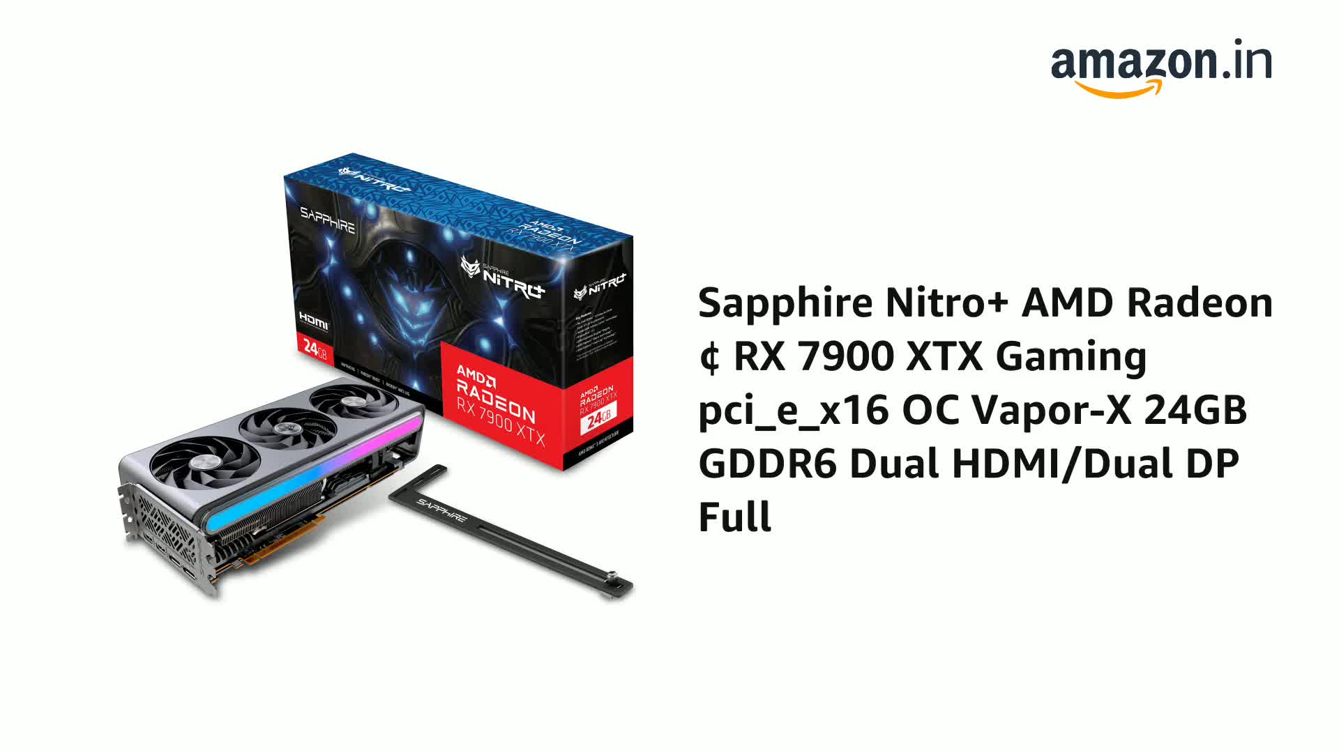 Amazon.in: Buy Sapphire Nitro+ AMD Radeon ¢ RX 7900 XTX Gaming