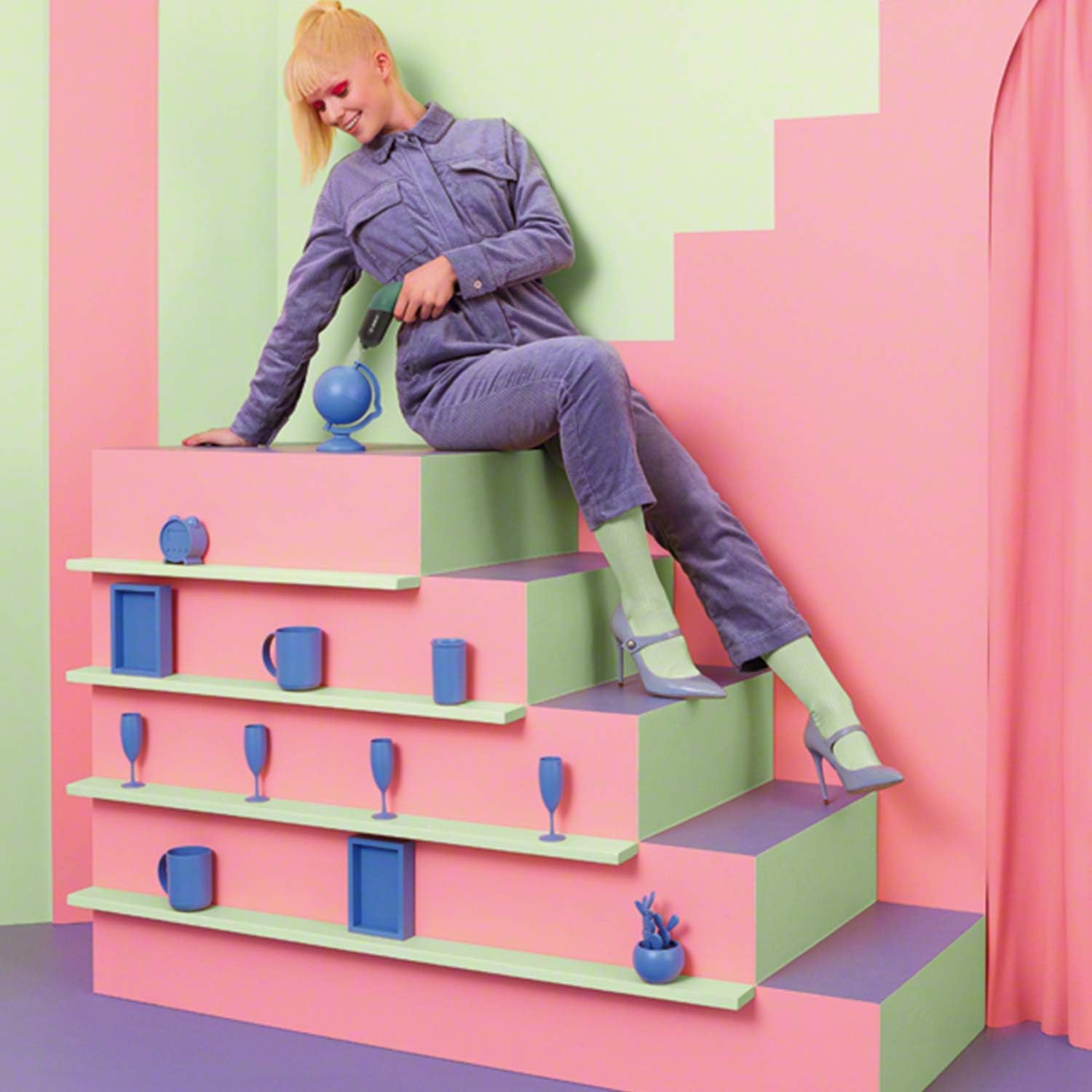 Black Friday - 50% OFF BOSCH IXO VI Screwdriver Professional | Cordless Electric Color 3.6V USB Rechargeble Lightweight Small Convenient Home Deco Li-ion Battery (Green)