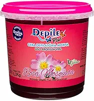Cera Depilatória depilação Rosa Mosqueta Depile Plus, Uso Profissional, 1,3kg