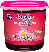 Cera Depilatória depilação Rosa Mosqueta Depile Plus, Uso Profissional, 1,3kg