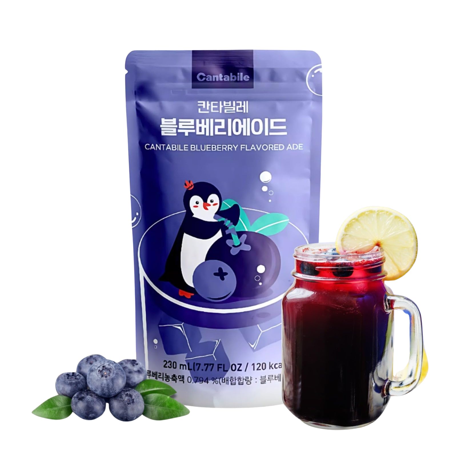 Korean Blueberry Flavoured Ade, 230 ml : Amazon.in: Grocery ...