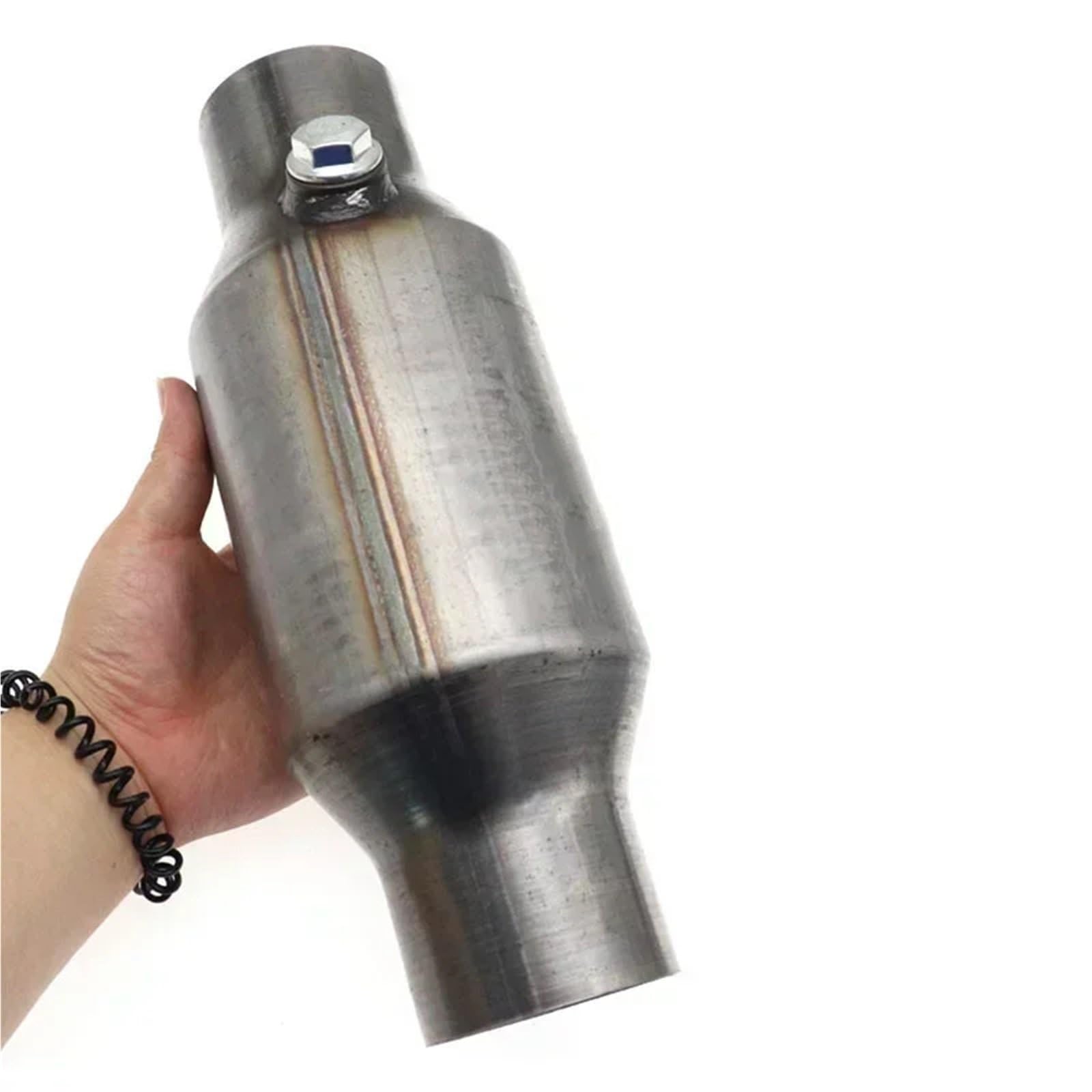 Convertitore catalitico da 6000 libbre, universale, ingresso/uscita da 6,35 cm/2,5", 400 fori, dispositivo di controllo delle emissioni Catalizzatore Catalitico Catalizzatore(EURO 2 Metal)