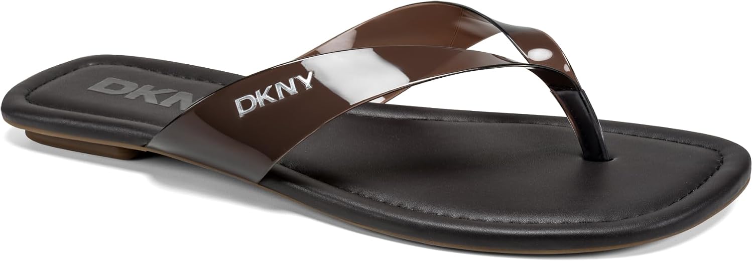 DKNY womens Hampton Thong Flip Flop Sandal