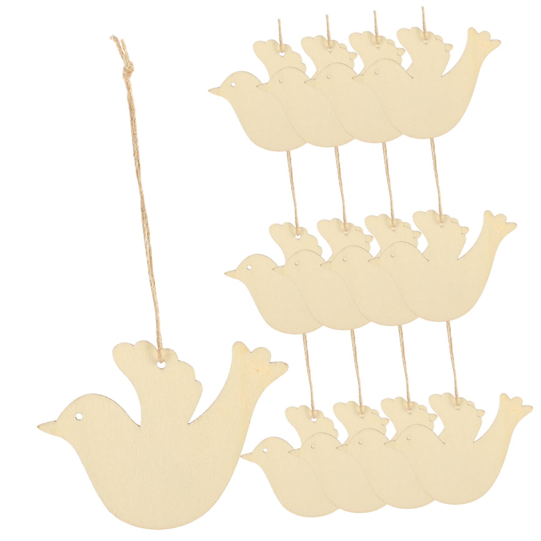 STOBOK 3sets Pendi Decorativi Legno Incompleto Per Natale Ciondoli Fai Da Te Per Decorazioni Natalizie Adatti Per Alberi Pareti e Finestre Divertenti Attività Creative Per Famiglie