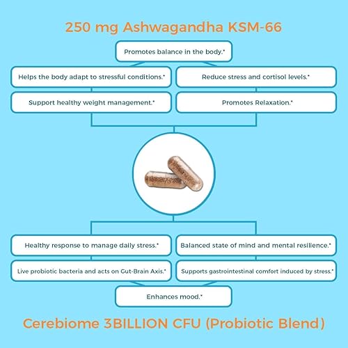 Miniatura 5 de Nutricelebrity Suplemento óptimo para aliviar el estrés y aumentar el estado de ánimo, tamaño de viaje, ayuda a apoyar el sueño reparador, la