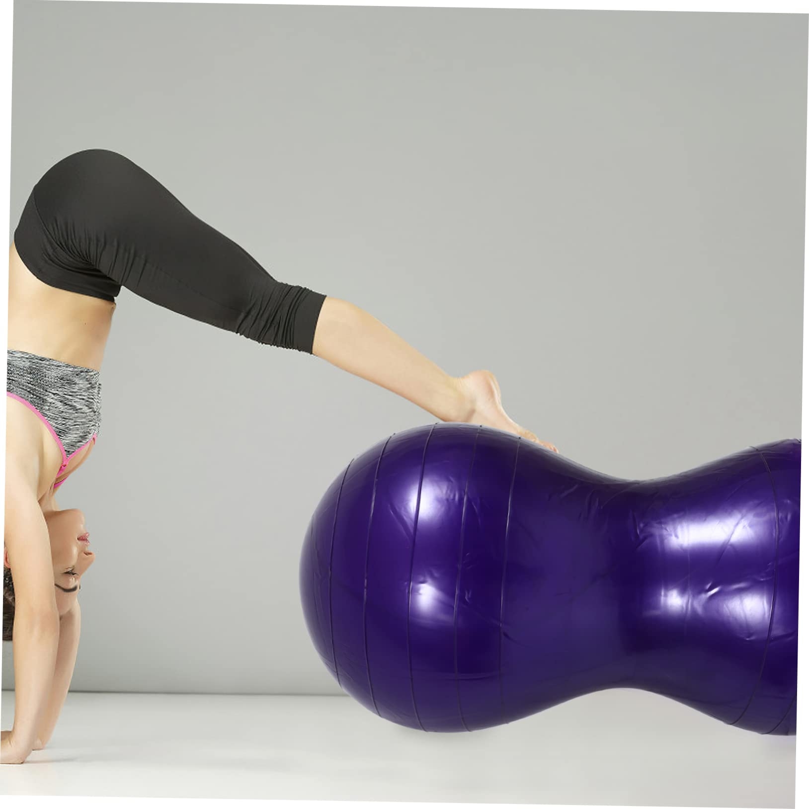 Pelota De Masaje De Yoga Pelota De Gimnasia De Embarazo Espesar De Yoga Equipo De Ejercicio De Estabilidad para Púrpura De Polivinilo