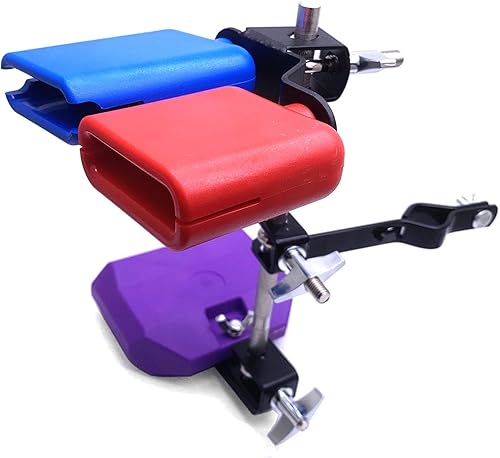 Miniatura 6 de TUOREN Jam Block de Percusión Latina con Conjunto de Abrazadera de Montaje Accesorio de Kit de Batería de Percusión